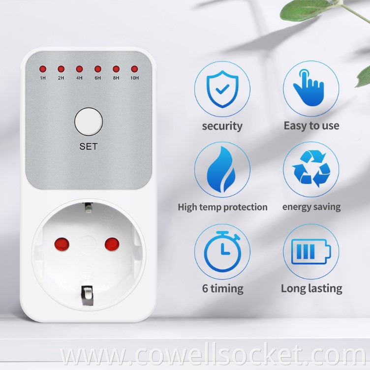 Countdown Socket Is Safer And Easier To Use It Is Made Of High Flame Retardant Materials And Can Be Selected In Six Times